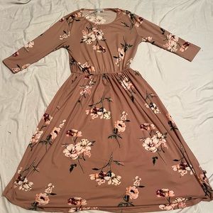 Womens Baileys Blossom 3/4 sleeve Floral Dress